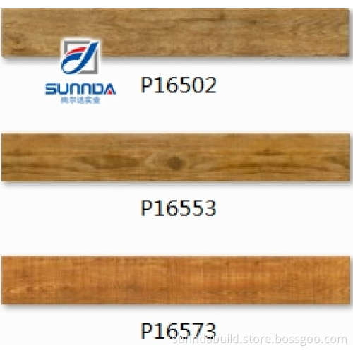 digital printed rustic wooden pattern glazed non-slip rustic ceramic wood flooring bedroom tiles